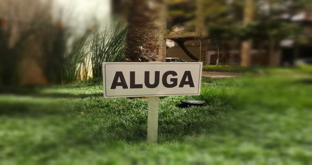 Gráfico e chaves representando alta do aluguel no Brasil